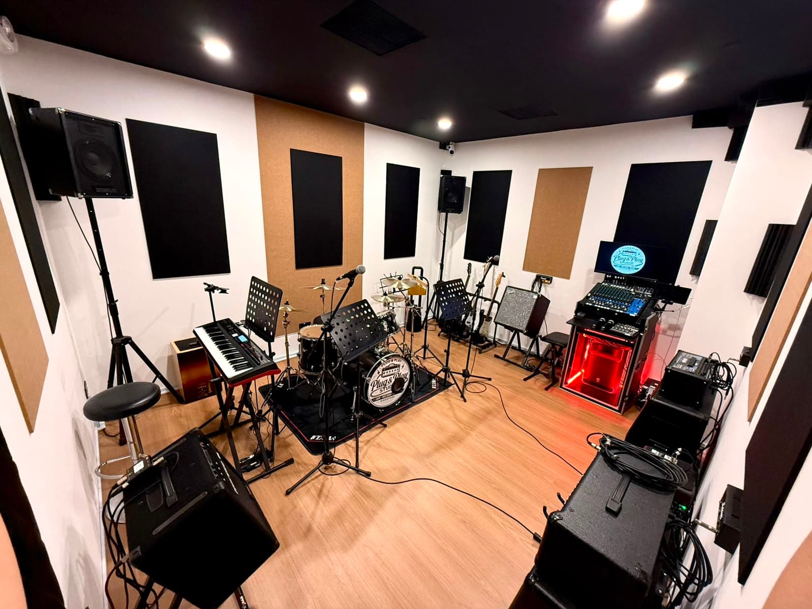 Studio interior — Plug & Play Music Studio